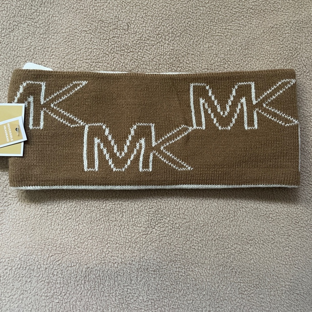 Michael Kors Brown Knit Headband